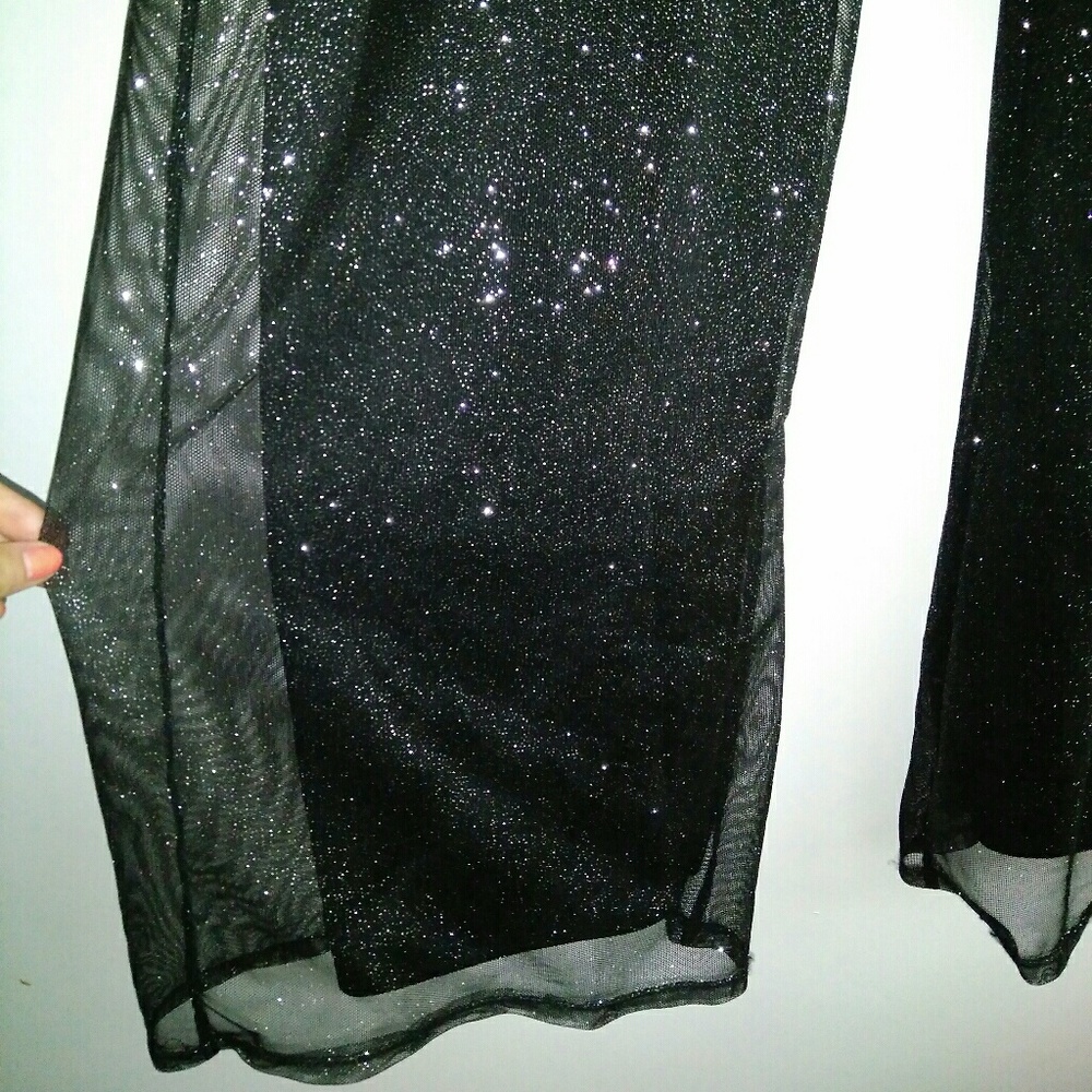 High Waisted Glitter Pants
